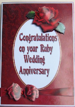 congratulations on your ruby wedding anniversary